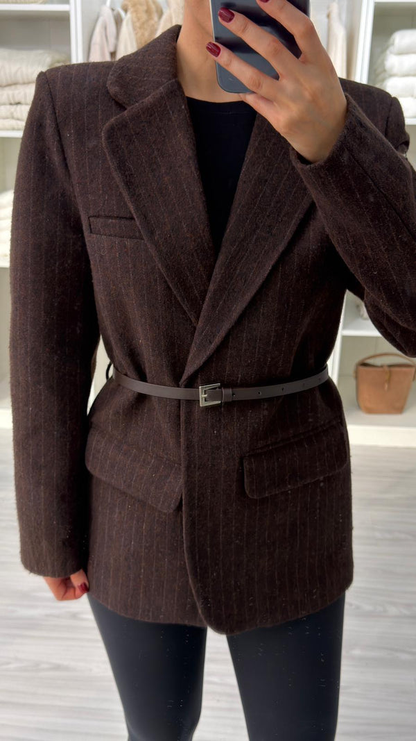 جكيت رسمي جوخ - بني