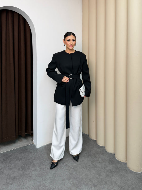 جكيت مخصر مع حزام