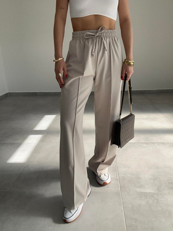 بنطلون قماش عريض