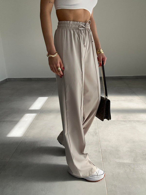 بنطلون قماش عريض