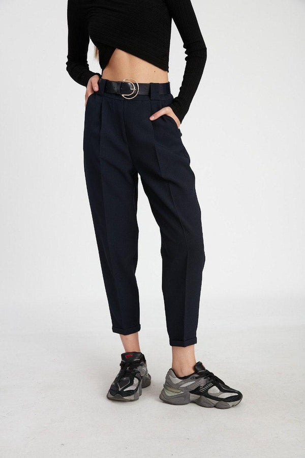 بنطلون بنسات مع حزام - Sateen style