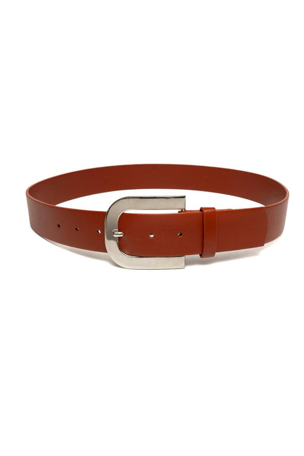 حزام جلد حرف U - Sateen style