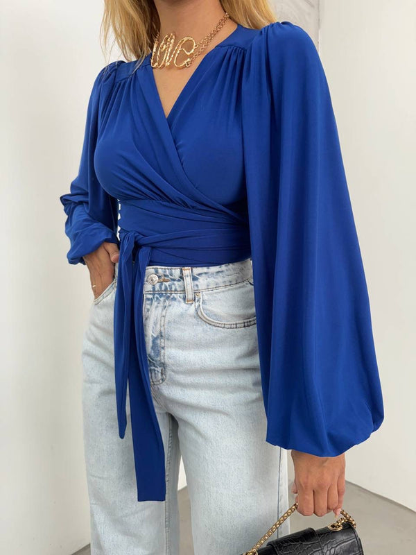 كريسبي كروب توب بعدة ألوان - Sateen style