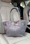 Mariah Handbag / Gray - Sateen style