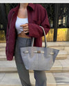 Mariah Handbag / Gray - Sateen style