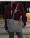 Mariah Handbag / Gray - Sateen style