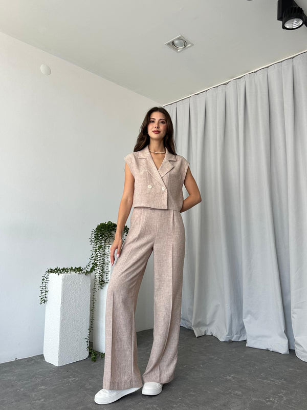 طقم فيست كتان