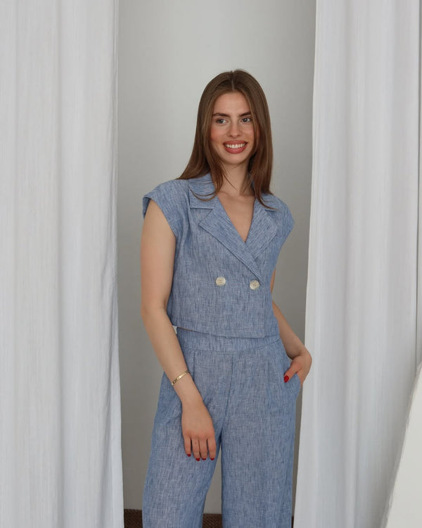 طقم فيست كتان