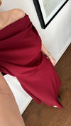 فستان كلاسيكي انيق off shoulder