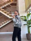 Zebra Bomber Jacket