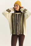 Vintage Pattern Knit Sweater