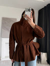 Suede Belted Jacket