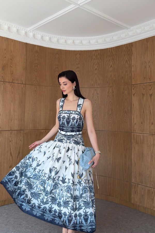 Floral tie - Detail Dress