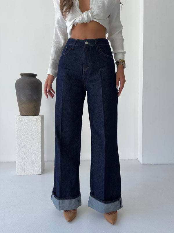 High rise wide leg