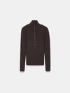 High Neck Snap Button Knit Sweater