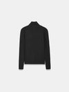 High Neck Snap Button Knit Sweater