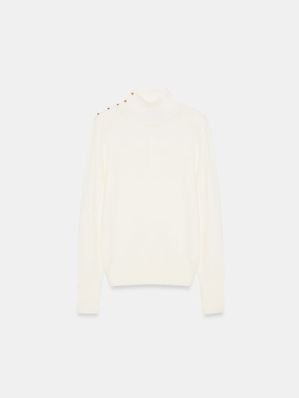 Classic High Neck Knit Sweater