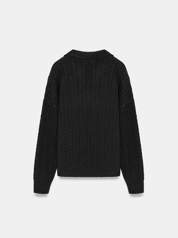 Cable Knit Collar Sweater