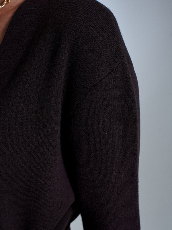 Belted Wool Cardigan