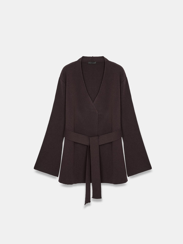 Belted Wool Cardigan