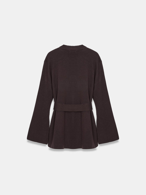 Belted Wool Cardigan
