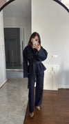 Denim Jeans طقم جينز برباط خصر