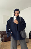 Oversized Ribbed Knit Sweater