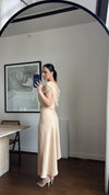 فستان كلاسيكي انيق off shoulder