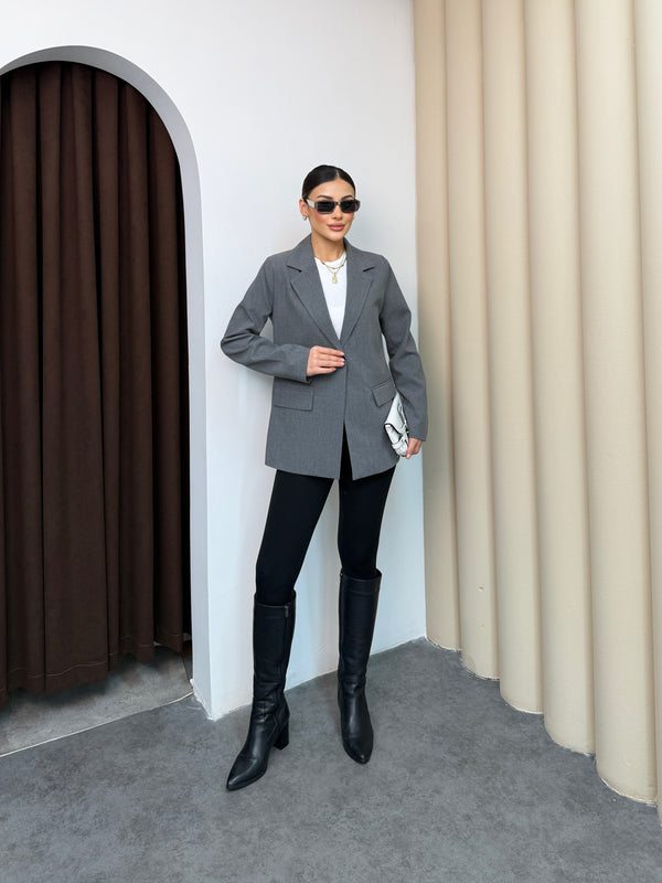 جكيت رسمي مخصر زر