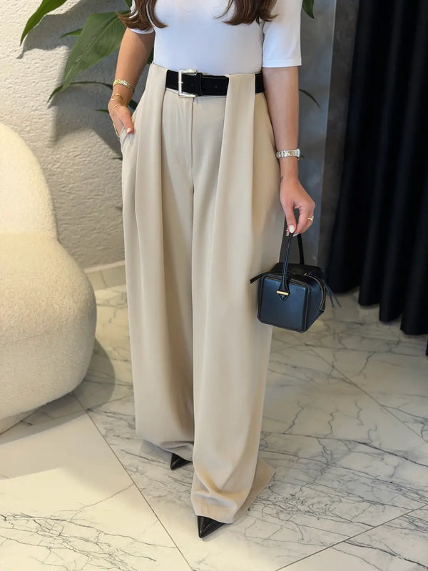 بنطلون Classic Pleated Elegance