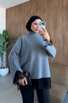 Lace Detail Knit Top