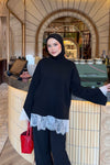 Lace Detail Knit Top