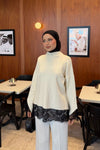 Lace Detail Knit Top