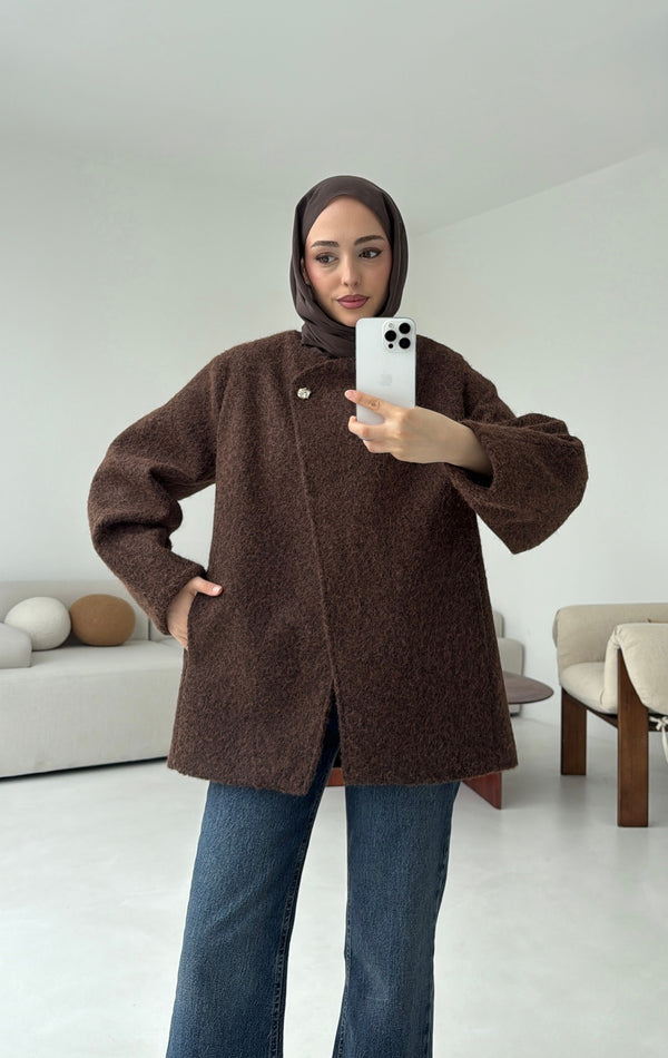 جكيت جوخ كاش زر واحد ربط