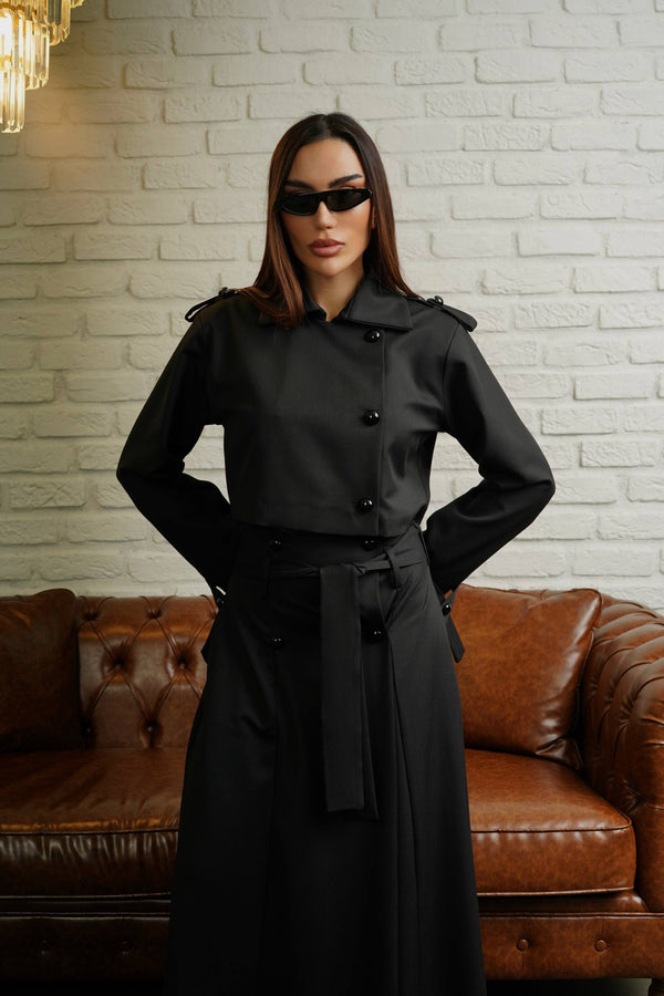 طقم تنورة وجاكيت ماكسي فاخر – Premium