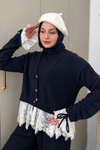 Lace Detail Knit Cardigan