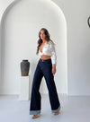 High rise wide leg