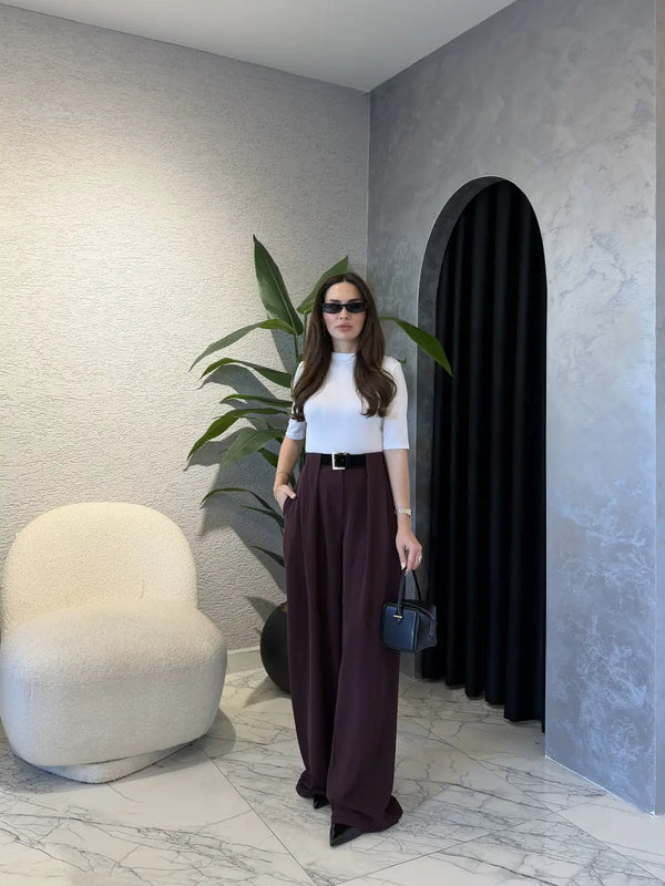 بنطلون Classic Pleated Elegance