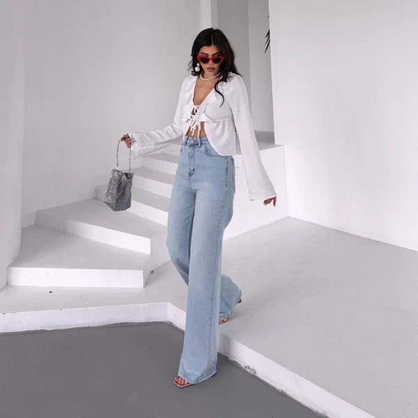 High Waist Wide Leg Jeans