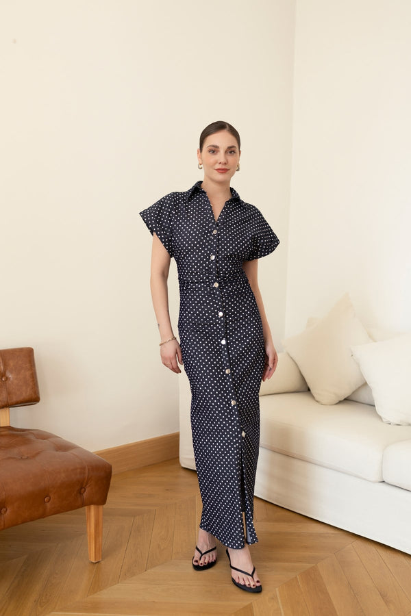 فستان Demin منقط