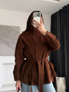 Suede Belted Jacket