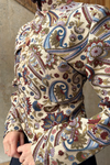 Ethnic Jacquard Quilted Jacket