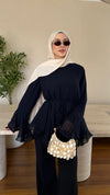 Zeena chiffon set كحلي