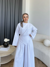 طقم مع شال عالخصر