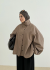 High Neck Long Rain Jacket