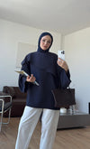 بلوزة مع شال