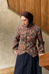 Ethnic Jacquard Quilted Jacket