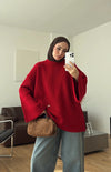 Oversized Ribbed Knit Sweater