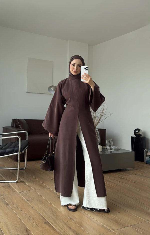 قميص طويل مفتوح