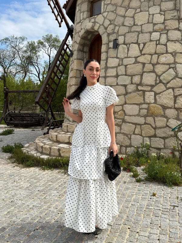 فستان polka dot
